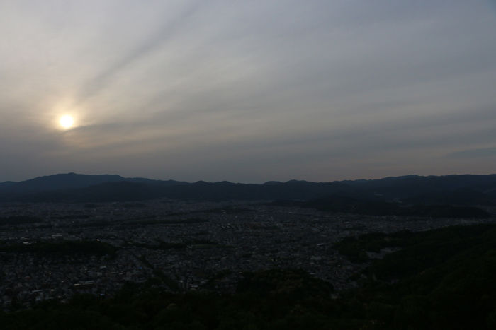 京都・左京区・大文字山(夕景)20160505-2
