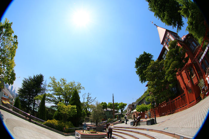 兵庫・中央区・【魚眼風景】北野異人館街20150427-6