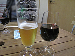 料理:ハートランドビールとワイン@ワイン角打ち・赤木酒店・大橋