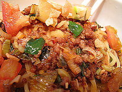 ランチ:夏トマトの涼風辛麺アップ@チャイニーズダイニング斉(さい)・警固