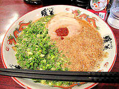 ラーメン:ネギごまラーメン650円@暖暮・博多中洲店