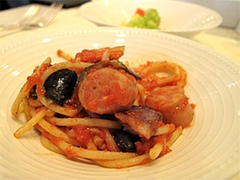 料理:茄子とトマトパスタ@クラウンカフェ・ANAクラウンプラザ
