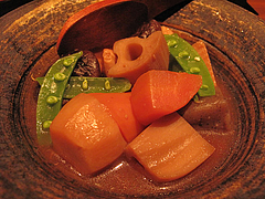 10明太子:がめ煮(筑前煮)@元祖博多めんたい重