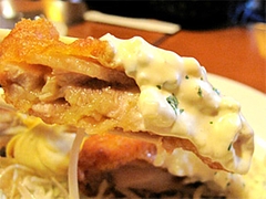 料理:チキン南蛮定食のチキン南蛮アップ@ハローコーヒー清水店