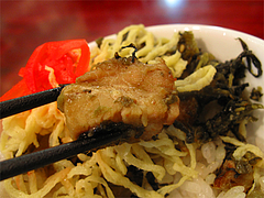 ラーメン:チャーシュー高菜丼@暖暮・博多中洲店