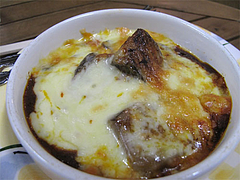 料理:博多なすのブルゴーニュ風300円@ワイン角打ち・赤木酒店・大橋