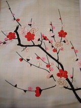 紅梅刺繍