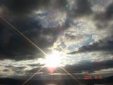 雲の中の日差し