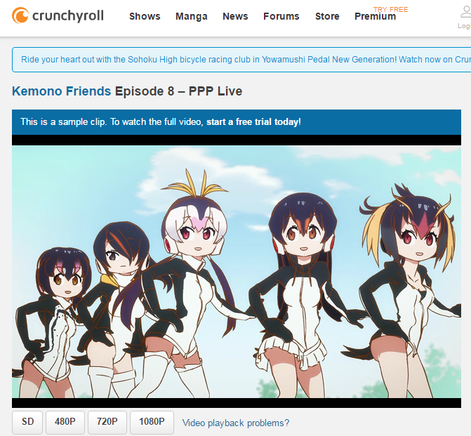 Crunchyroll Watch Kemono Friends Episode 8 PPP Live