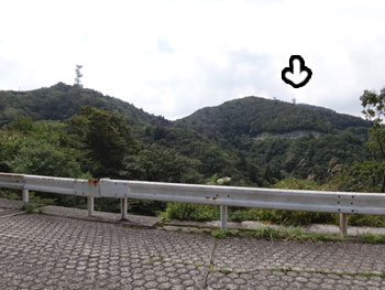 釈迦岳矢印
