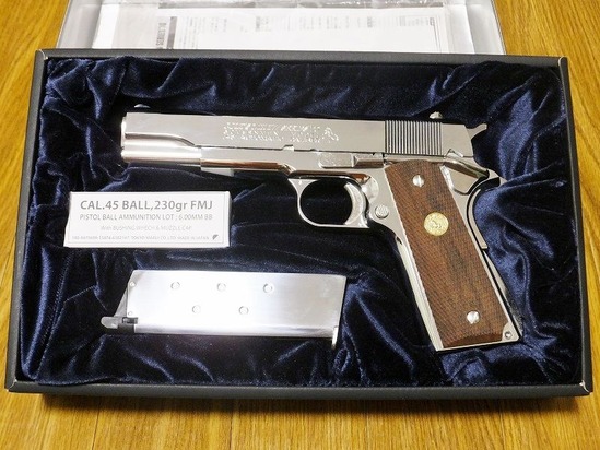 東京マルイ COLT M1911ニッケルフィニッシュ 東京マルイ コルトガバメント シリーズ70 ニッケルフィニッシュ
