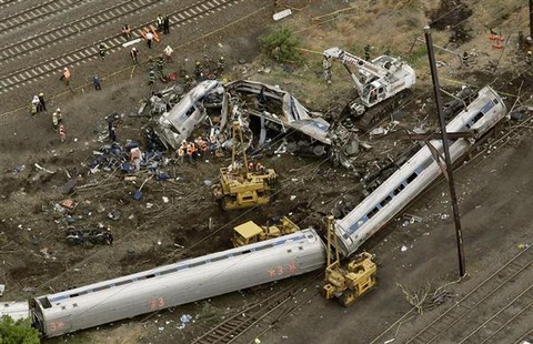 フィラデルフィア列車脱線事故の現場2