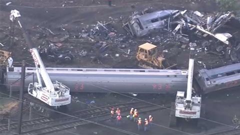 フィラデルフィア列車脱線事故の現場