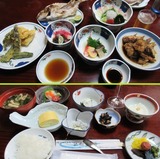 17夕食(上)と朝食(下)