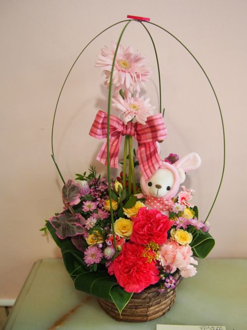 花ギフト|フラワーギフト|誕生日 花|カノシェ話題|スタンド花|ウエディングブーケ|花束|花屋|58129