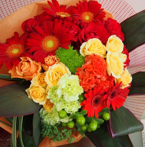 花ギフト|フラワーギフト|誕生日 花|カノシェ話題|スタンド花|ウエディングブーケ|花束|花屋|56674