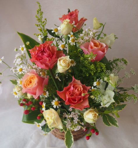 花ギフト|フラワーギフト|誕生日 花|カノシェ話題|スタンド花|ウエディングブーケ|花束|花屋|46357