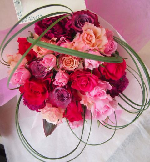 花ギフト|フラワーギフト|誕生日 花|カノシェ話題|スタンド花|ウエディングブーケ|花束|花屋|46016