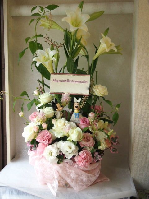 花ギフト|フラワーギフト|誕生日 花|カノシェ話題|スタンド花|ウエディングブーケ|花束|花屋|57009