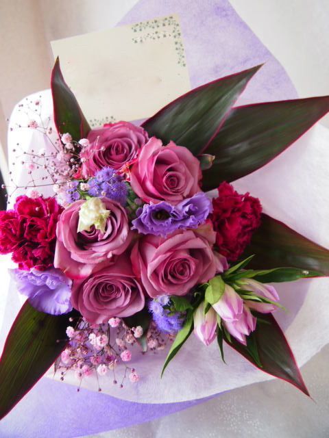 花ギフト|フラワーギフト|誕生日 花|カノシェ話題|スタンド花|ウエディングブーケ|花束|花屋|58385