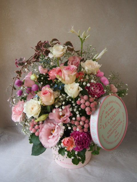 花ギフト|フラワーギフト|誕生日 花|カノシェ話題|スタンド花|ウエディングブーケ|花束|花屋|58391