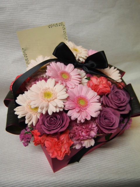 花ギフト|フラワーギフト|誕生日 花|カノシェ話題|スタンド花|ウエディングブーケ|花束|花屋|53152(1)