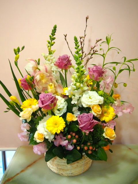 花ギフト|フラワーギフト|誕生日 花|カノシェ話題|スタンド花|ウエディングブーケ|花束|花屋|54404