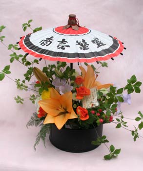 花ギフト｜フラワーギフト｜誕生日　花｜カノシェ話題｜スタンド花｜ウエディングブーケ｜花束｜花屋｜wagasa_a_hanjyou