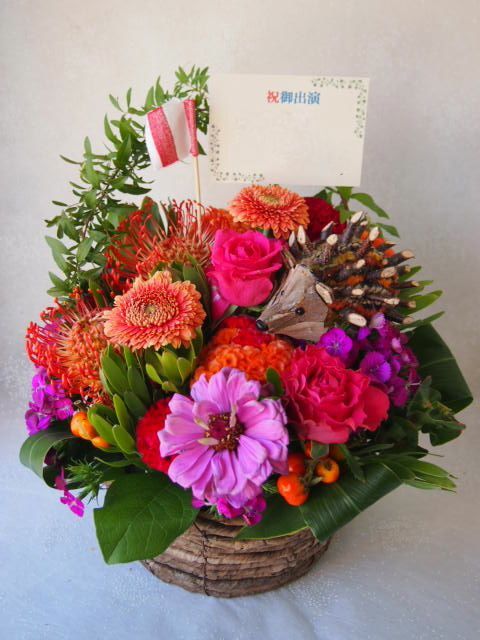 花ギフト|フラワーギフト|誕生日 花|カノシェ話題|スタンド花|ウエディングブーケ|花束|花屋|58034