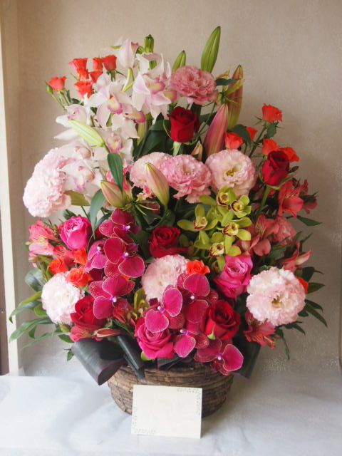 花ギフト|フラワーギフト|誕生日 花|カノシェ話題|スタンド花|ウエディングブーケ|花束|花屋|55971