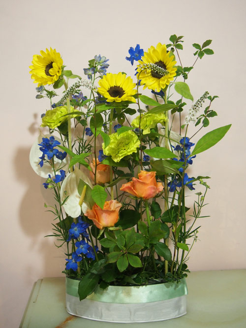 花ギフト|フラワーギフト|誕生日 花|カノシェ話題|スタンド花|ウエディングブーケ|花束|花屋|P7130712