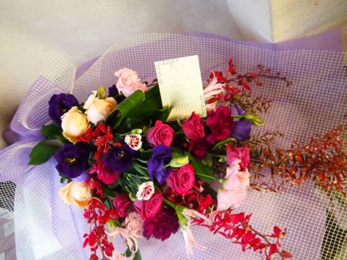 花ギフト|フラワーギフト|誕生日 花|カノシェ話題|スタンド花|ウエディングブーケ|花束|花屋|50990