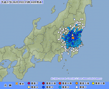 平成27年06月09日05時48分 茨城県南部