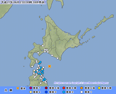 青森県東方沖　地震　予測画像