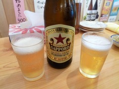 フライのいなり_ビール_201706