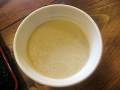 竹本商店(札幌石山店)_伊勢海老つけ麺(割りスープ)_201205
