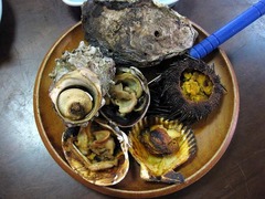 海女小屋_貝焼きセット+イタボカキ_201207