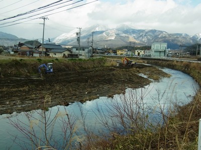 天野川の浚渫