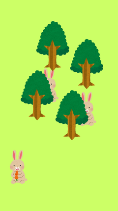 開発中のアプリの画面