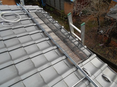 新潟県三条市の屋根外壁塗装リフォーム専門店遠藤組 軒先雪止め 軒先雪止め装置