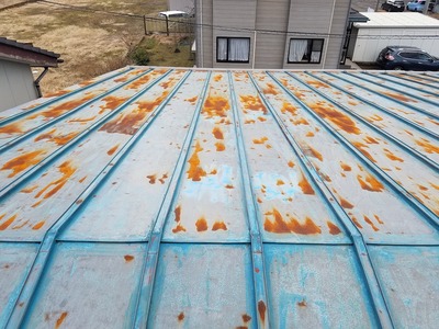 新潟県三条市の屋根外壁塗装リフォーム専門店遠藤組 鉄骨造工場屋根外壁リフォーム工事