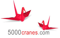 5000 Cranes logo