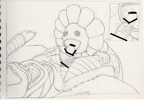 ヤマビコ×お花さん1