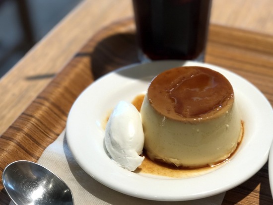 MUJIカフェの絶品プリン