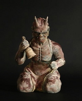 【骨董品】 木彫像 木彫裸形辨財天立像 （裸弁財天） : 骨董・古美術品オークション