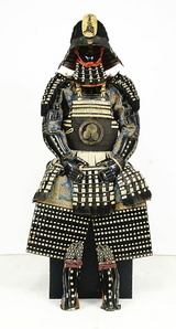 江戸期】漆塗横剥二枚胴 毛皮羽織 草摺甲冑 鎧 武士具 時代武具 古美術