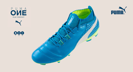 プーマ サッカースパイク プーマワン 17.2 HG(ブルー×イエロー) PUMA プーマ プーマワン 17.2 HG(ブルー×イエロー) 104232 02