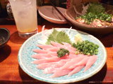 ささみの刺身&日向夏サワー