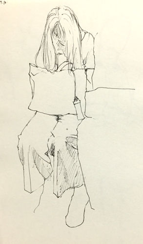 電車クロッキー-180710-01