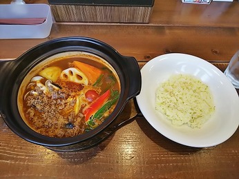 具だくさん野菜カレー(ラムキーマトッピング